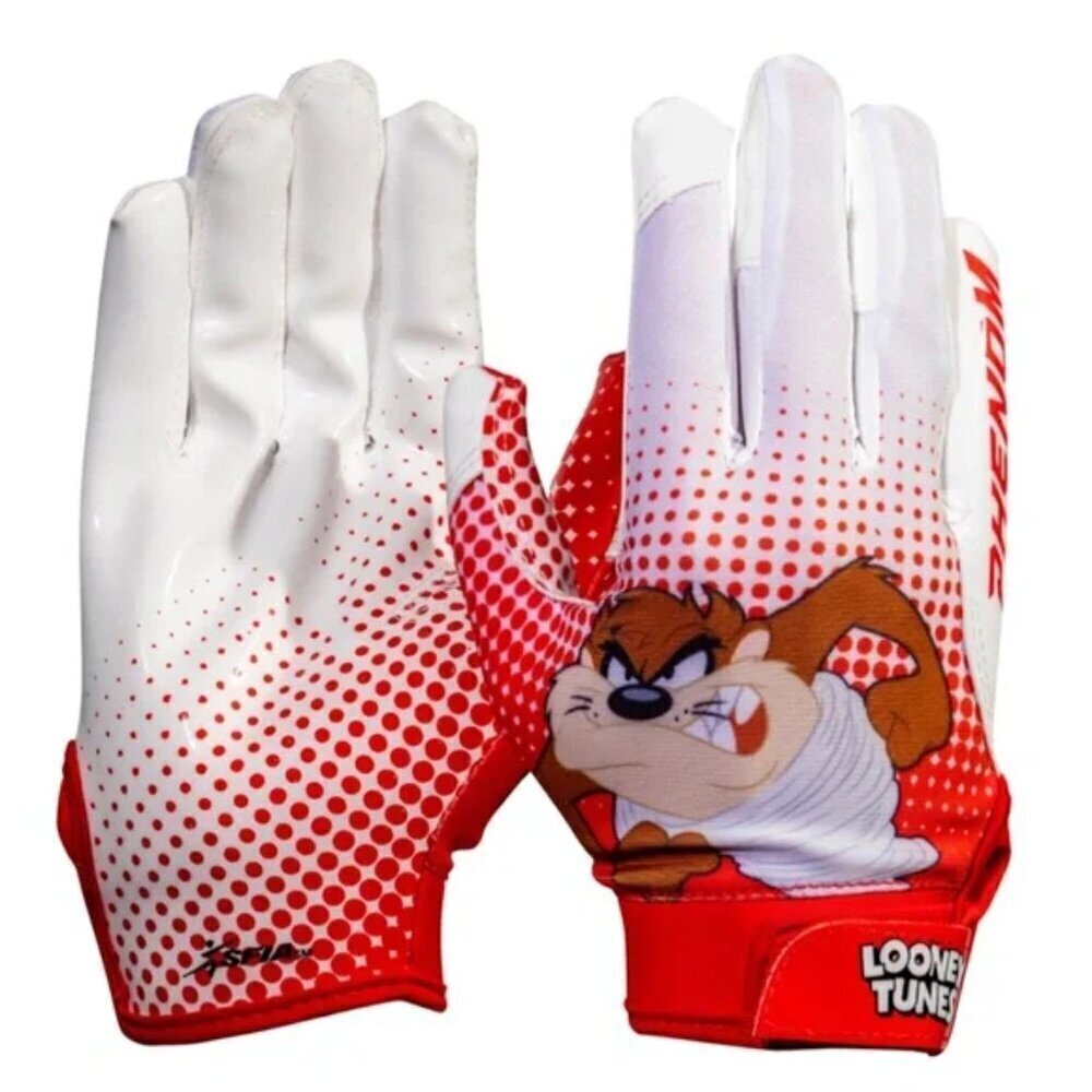 PHENOM • Looney Tunes Football Gloves TAZ! VPS4 By Phenom Elite